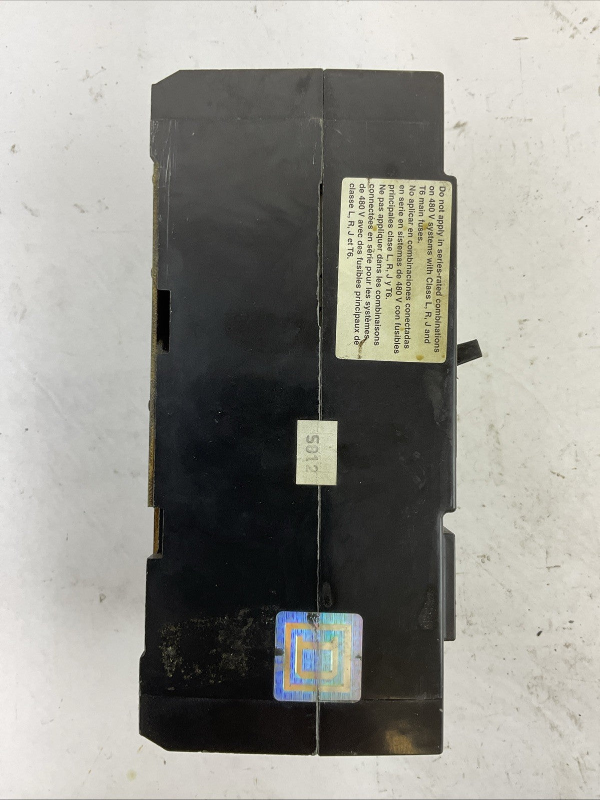 SQUARE D KAL36150 600VAC 250VDC 150AMP TYPE S2 3POLE CIRCUIT BREAKER