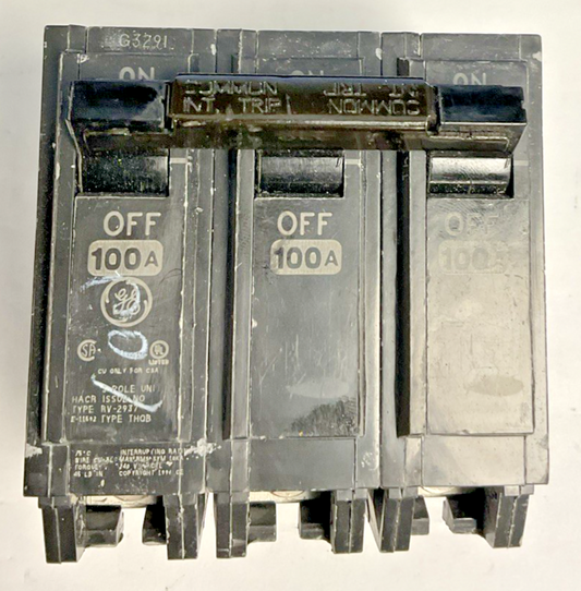 GE THQB 100A CIRCUIT BREAKER 3POLE
