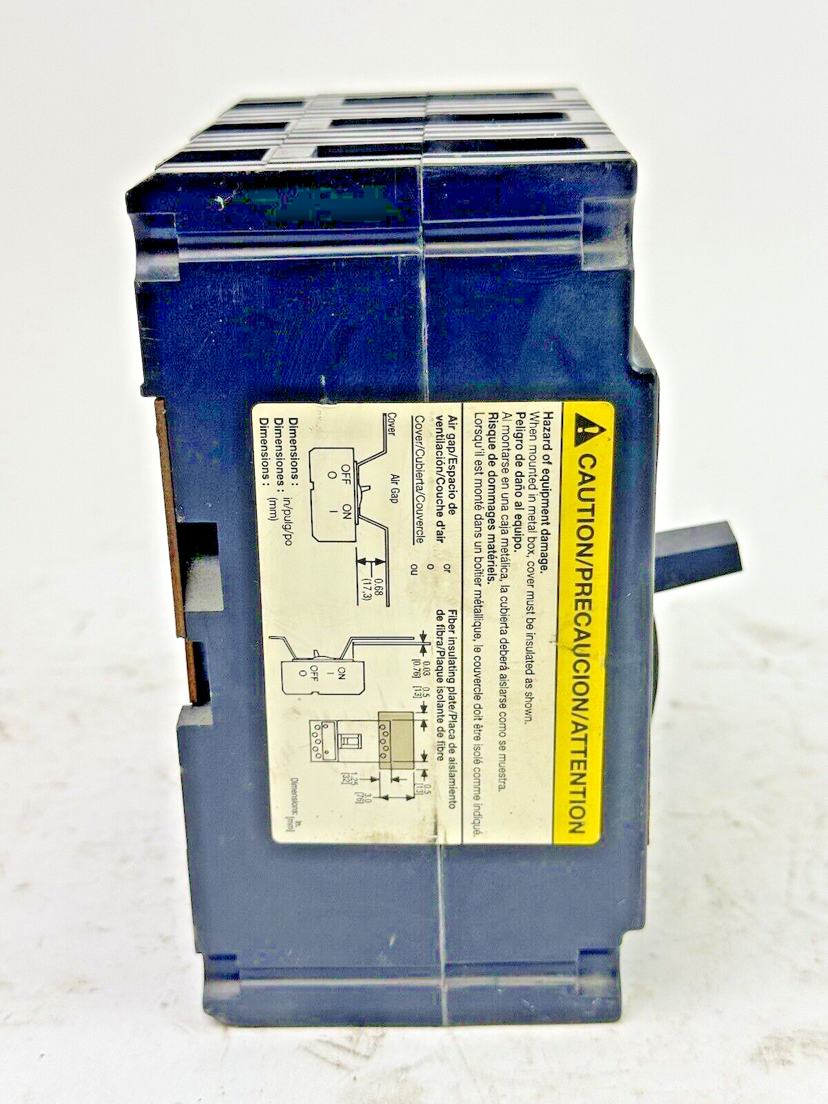 SQUARE D  FHL360401212 MAG-GARD CIRCUIT BREAKER W/ AUX 40A 3POLE 600VAC