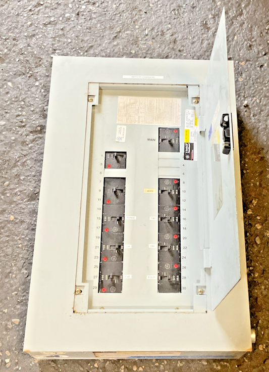 GE AEF3301BB PANELBOARD 125A 480Y 3PH 100AMP MAIN BREAKER 180Y/277VOLTS