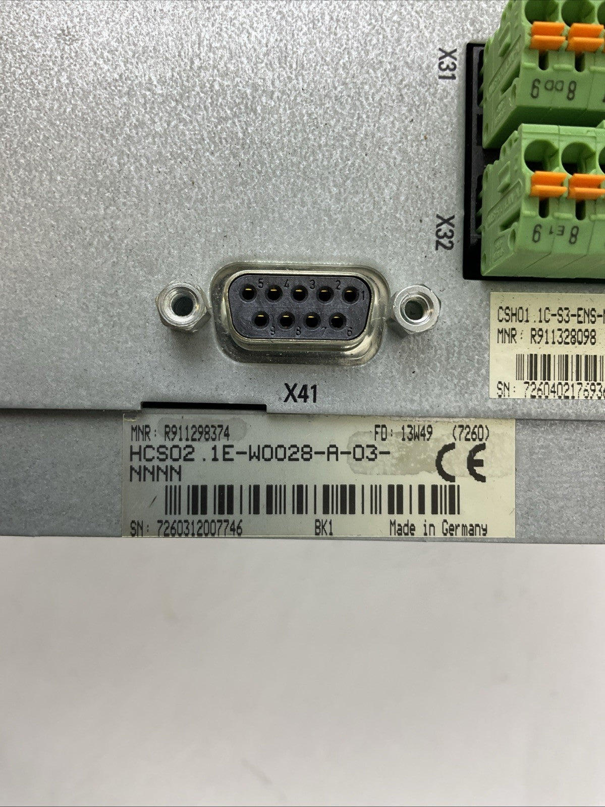 REXROTH CSH01.1C-S3-ENS-NNN-NNN-S2-S-NN-FW HCS02.1E-W0028-A-03-NNNN INDRADRIVE C