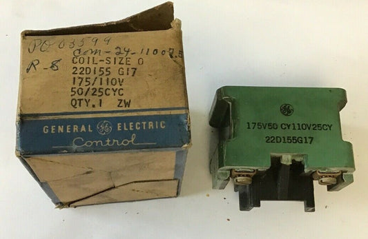 GENERAL ELECTRIC 22D155G-17 COIL RENEWAL 175V50CY 110V25CY
