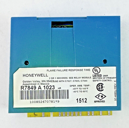 HONEYWELL - RM7823 A 1016 - ULTRAVIOLET FLAME AMPLIFIER - BURNER CONTROL