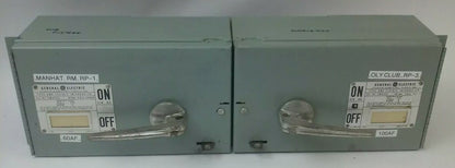 GE TYPE QMR QMR322L & QMR323R TWIN FUSIBLE INTERRUPTER SWITCH 60/100A W/HARDWARE