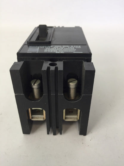 WESTINGHOUSE EHB2100N NON AUTO CIRCUIT BREAKER 100AMP 2POLE 480VAC 250VDC