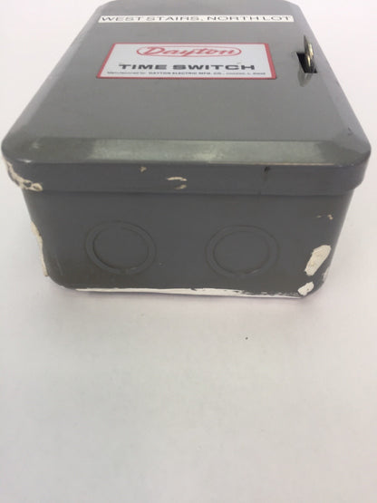DAYTON 2E026 PROGRAM TIME SWITCH 125-480VAC 20AMP FOR 96 TIMING OPERATIONS ON