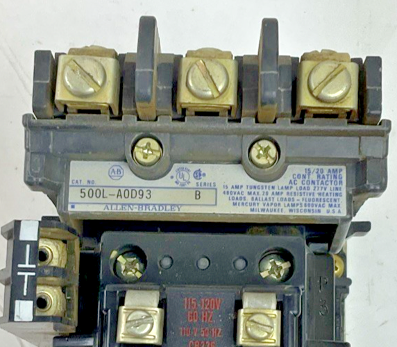 ALLEN BRADLEY 500L-A0D93 STARTERSER.B W/595-A W/CB236