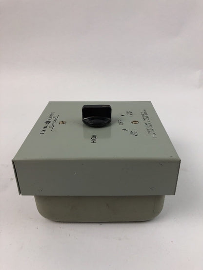 GE CR 101H & Y ENCLOSED 2 SPEED FRATIONAL HP MANUAL MOTOT STARTER W/OVERLOAD PRO