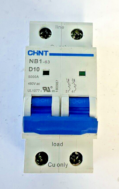 CHINT NB1-63 D10 CIRCUIT BREAKER 480VAC ***LOTOF3***