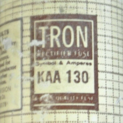 LOT of 6 / BUSSMANN KAA130 RECTIFIER FUSE / 130A / 130V / NEW SURPLUS