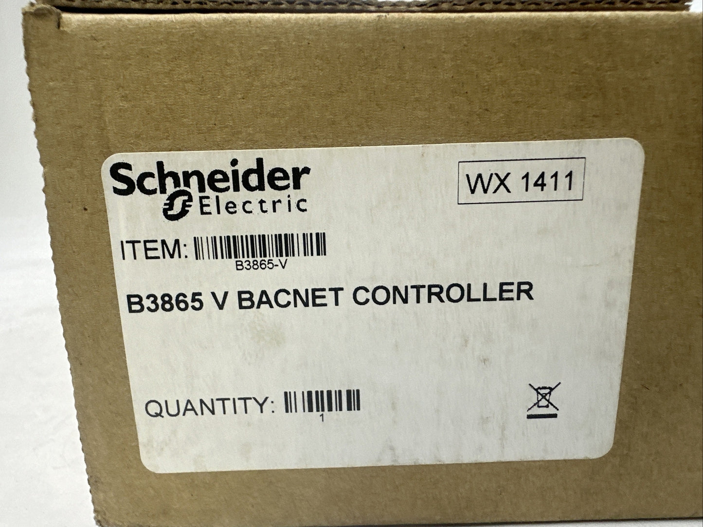 SCHNEIDER ELECTRIC B3865 V BACNET CONTROLLER