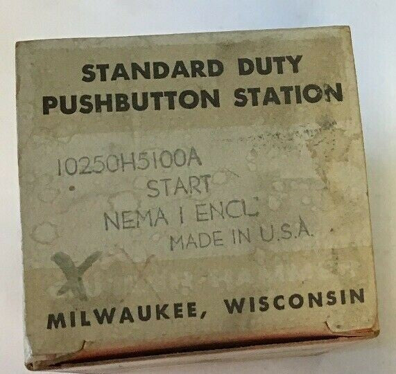 CUTLER HAMMER 10250H5100A STANDARD DUTY START PUSHBUTTON STATION