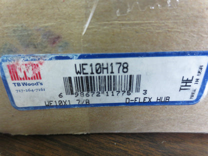 T.B. WOOD'S WE10H178 TIRE COUPLING HUB 1-7/8" BORE w/ KEYWAY - NEW SURPLUS