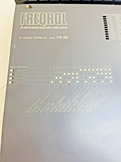 MITSUBISHI - FR-SE-2-7.5K- F - BN401U 405 - FREQROL A/C SPINDLE CONTROLLER FR-SE