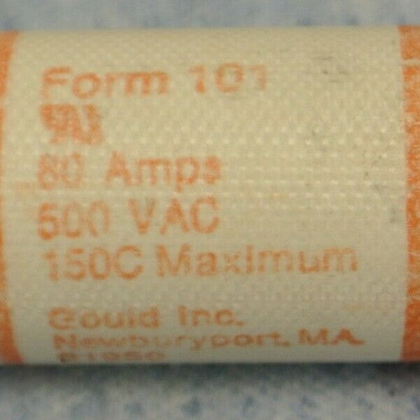LOT of 5 / GOULD-SHAWMUT A50P80 AMP-TRAP® FUSES / 80A / 500V / NEW SURPLUS