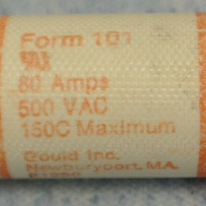 LOT of 5 / GOULD-SHAWMUT A50P80 AMP-TRAP® FUSES / 80A / 500V / NEW SURPLUS