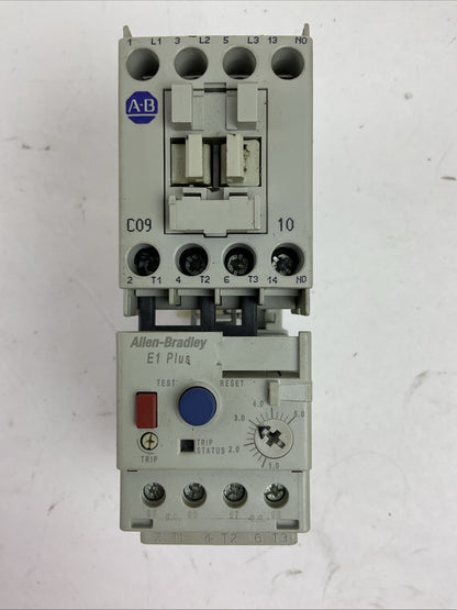 ALLEN BRADLEY STARTER(100-C09D*10 CONTACTOR 24VDC COIL+193-ED1CB RELAY 1.0-5.0A)