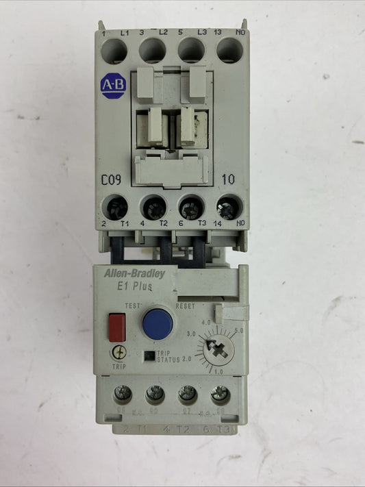 ALLEN BRADLEY STARTER(100-C09D*10 CONTACTOR 24VDC COIL+193-ED1CB RELAY 1.0-5.0A)