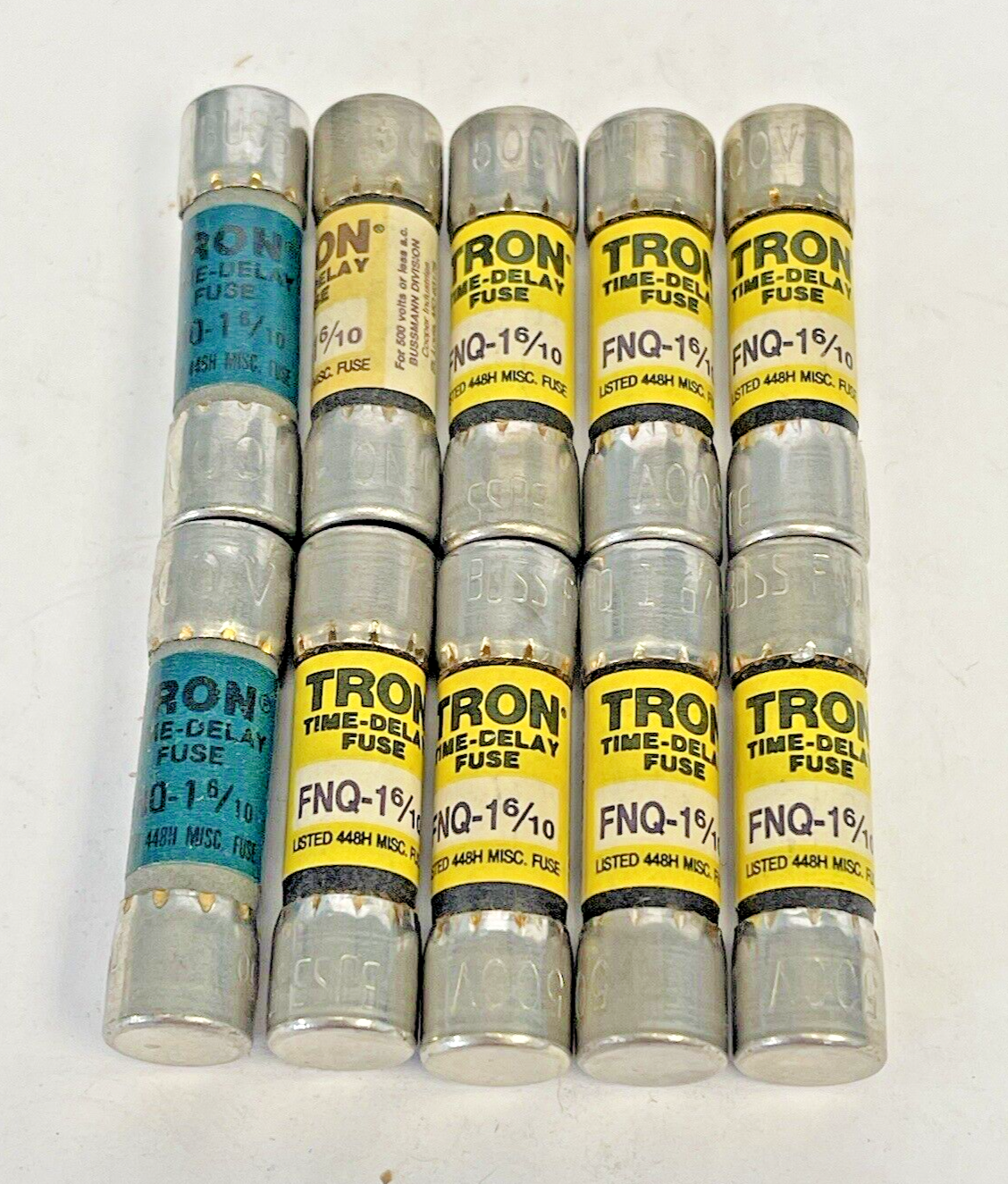 BUSSMANN - *BOX OF 10* - FNQ-1 6/10 -  TRON TIME-DELAY, 500 VAC