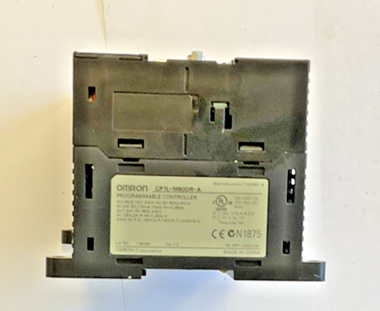 OMRON CP1L-M60DR-A PROGRAMMABLE CONTROLLER VER.1.0 240VAC 50/60HZ 50VA 24VDC