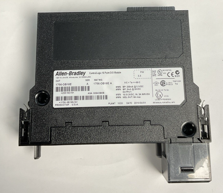 ALLEN BRADLEY 1756-OB16E 16 POINT D/O MODULE SER.A 24VDC