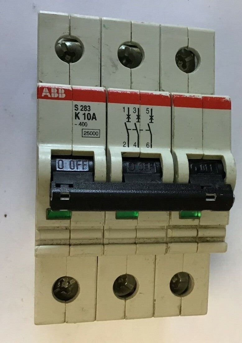 ABB S283K10A CIRCUIT BREAKER 10A  254/440VAC