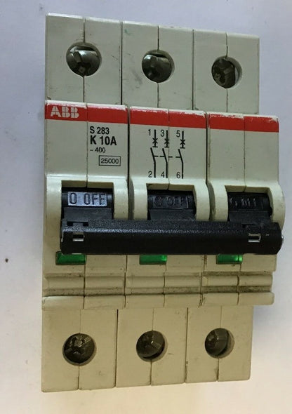 ABB S283K10A CIRCUIT BREAKER 10A  254/440VAC
