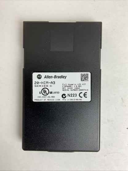 ALLEN BRADLEY 20-HIM-A3 SERIES C FIRMWARE: V6.001 FULL NUMERIC LCD KEYPAD