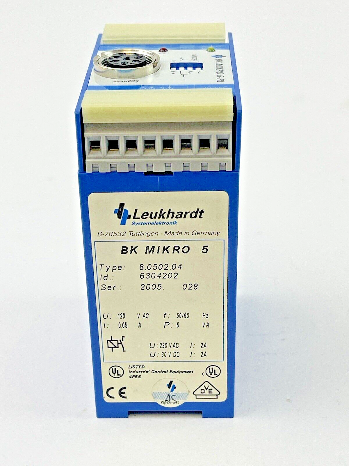 LEUKHARDT - BK5110 - BK MIKRO - 5-RL - CONTROLLER TYPE: 8.0502.04 - 120 VAC -NEW