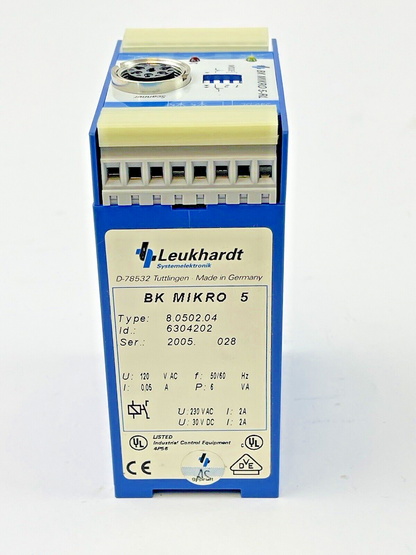 LEUKHARDT - BK5110 - BK MIKRO - 5-RL - CONTROLLER TYPE: 8.0502.04 - 120 VAC -NEW