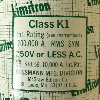 LIMITRON KTN 350 FAST-ACTING FUSE CLASS K1 250VAC 350A***LOTOF3****