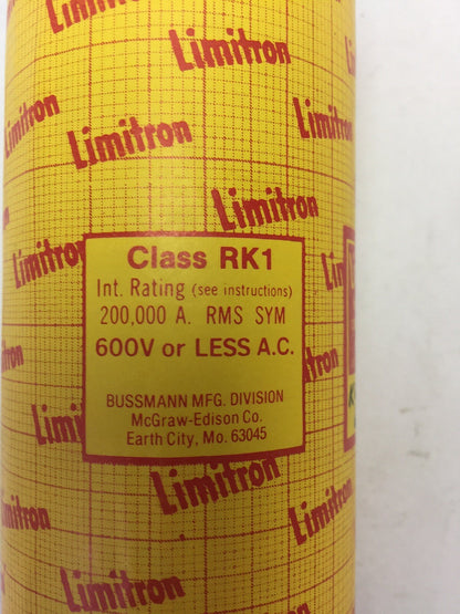 BUSSMANN LIMITRON KWS-R 600 FAST-ACTING CURRENT LIMITING FUSE 600 AMP 600 VAC