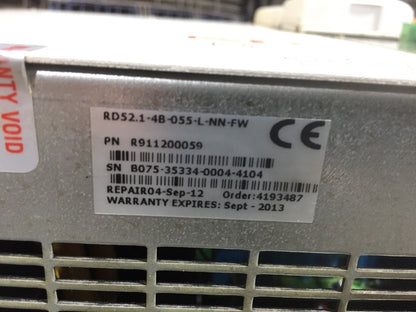 INDRAMAT RD52.1-4B-555-L-NN-FW CFG-RD500*-NN-NN FWA-RD500-020-06VRS-MS-RD52