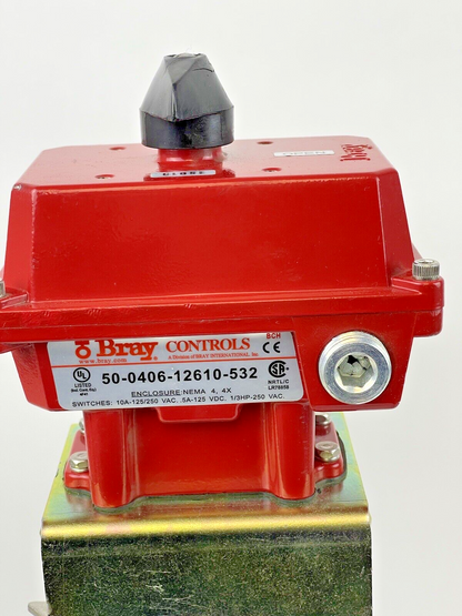 BRAY 50-0406-12610-532 VALVE STATUS MON/ 20-0600-92801 - 6" BV/MANUAL HANDLE