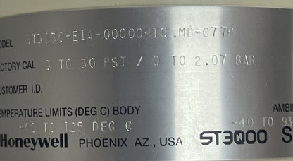 HONEYWELL STD130-E1A-00000-1C.MB-C77P TRANSMITTER 0-30 PSI 0-2.07 BAR
