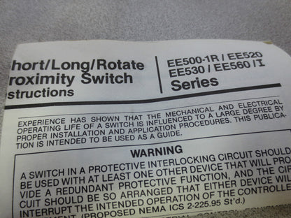NAMCO EE520-70400 TUBULAR PROXIMITY SWITCH - NEW SURPLUS