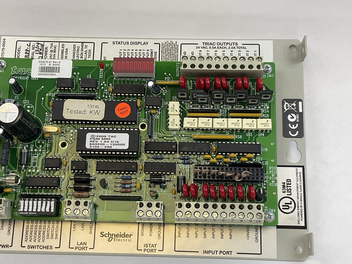 TAC/SCHNEIDER CSI SYSTEMS MR88-C MICRO REGULATOR CONTROL BOARD 330675-01