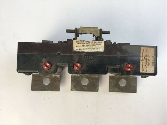 SQUARE D MA-31000-T TRIP UNIT 1000A MAG TRIP ADJ 3000-6000A