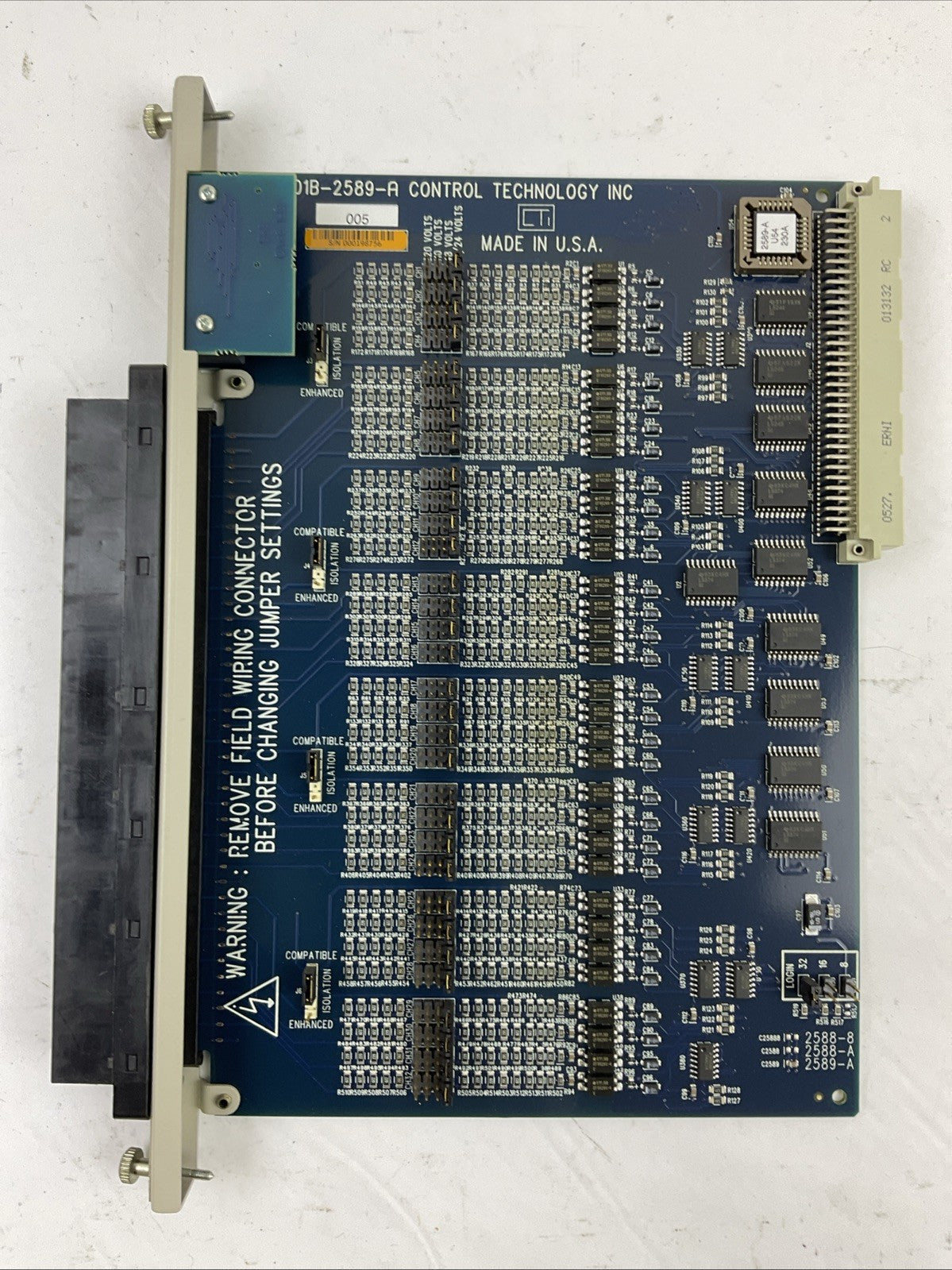 CONTROL TECHNOLOGY INC 901B-2589-A UNIVERSAL 8/16/32PT INPUT 12-250VAC/VDC