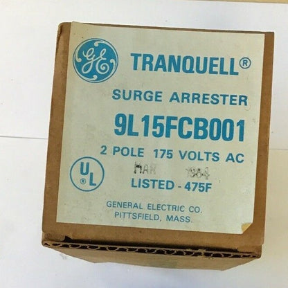 GENERAL ELECTRIC TRANQUELL 9L15FCB001 SURGE ARRESTER 2POLE 175 VAC