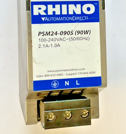 RHINO PSM24-090S AUTOMATION DIRECT POWER SUPPLY 28V 1.0A 90W