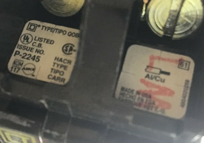 SQUARE D QOB230 CIRCUIT BREAKER 120/240VAC 10KA