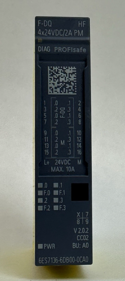SIEMENS 6ES7 136-6DB00-0CA0 SIMATIC ET 200SP DIGITAL OUTPUT MODULE 24VDC