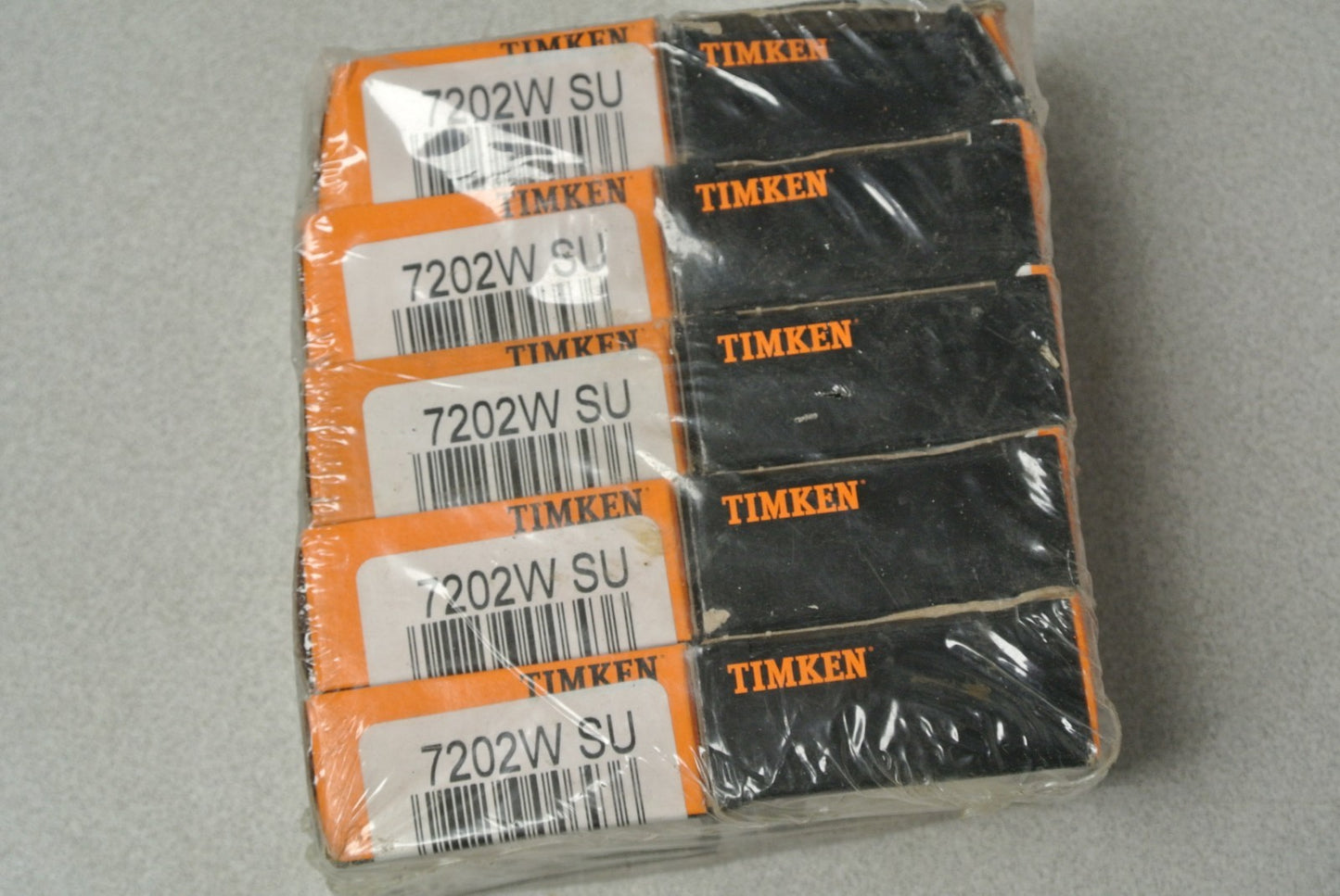 LOT of 10 / TIMKEN 7202W SU ANGULAR CONTACT BEARING / 15mm BORE, 35mm OD - NEW