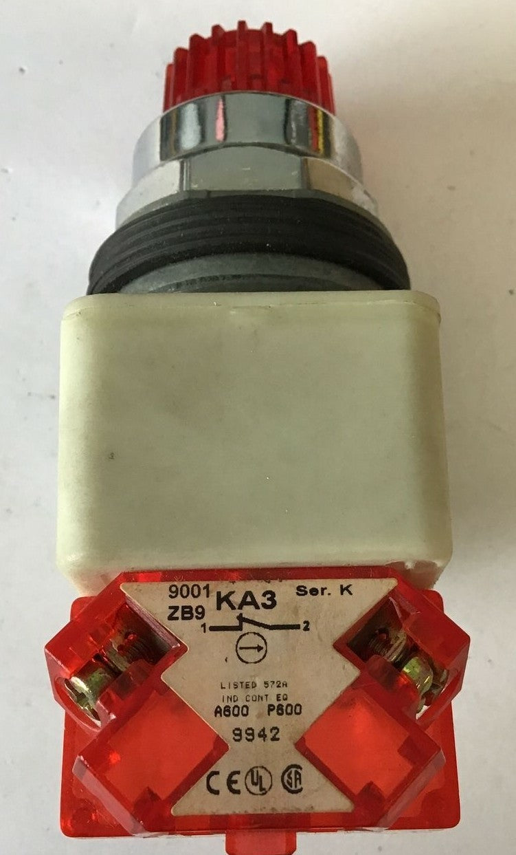 SQUARE D 9001K2L35LRRH6 PUSH BUTTON RED CAP