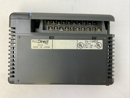 PLC DIRECT D4-16ND2 INPUT MODULE 12-24VDC