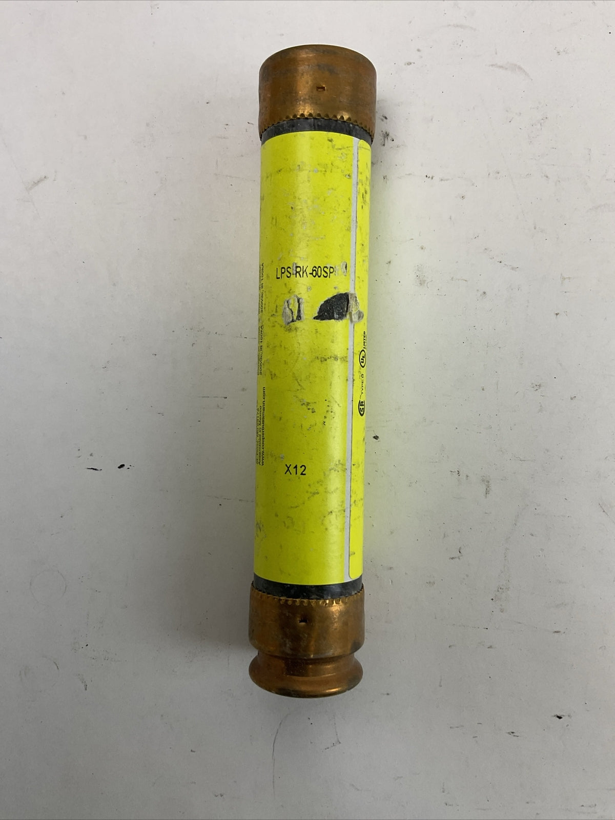 LOW-PEAK LPS-RK-60SP 600VAC 300VDC 60AMP CURRENT LIMITING FUSE (LOT OF 3)