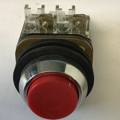TELEMECANIQUE XB2.ML402 PUSH BUTTON BLACK 600VAC/DC HEAVY DUTY