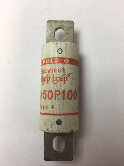 GOULD SHAWMUT AMPTRAP A50P100 FUSE 100 AMP 500VAC TYPE 4 FORM 101