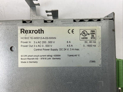 REXROTH CSH01.1C-S3-ENS-NNN-NNN-S2-S-NN-FW HCS02.1E-W0012-A-03-NNNN HAS05.1-007-